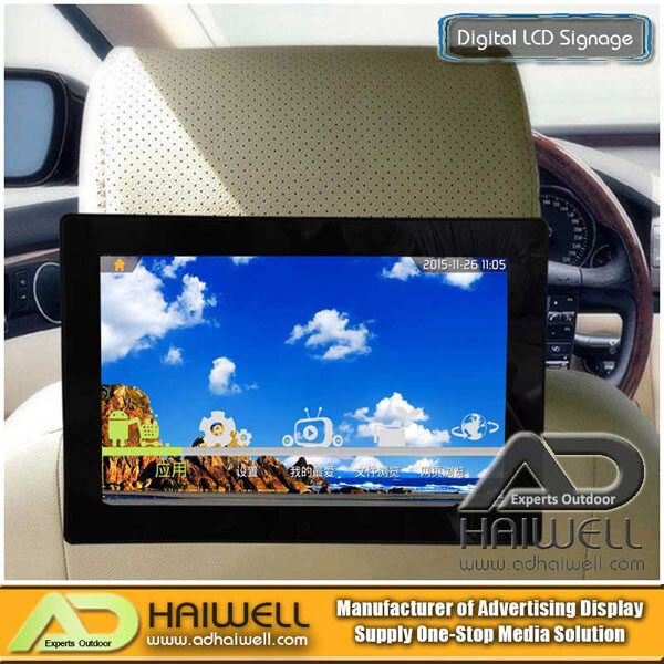 Schermo di pubblicità LCD di Android di Seat di automobile di taxi