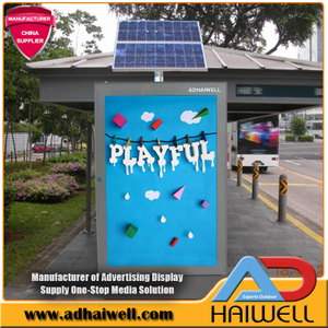 Solar Powered fermata dell'autobus Mupi Signage